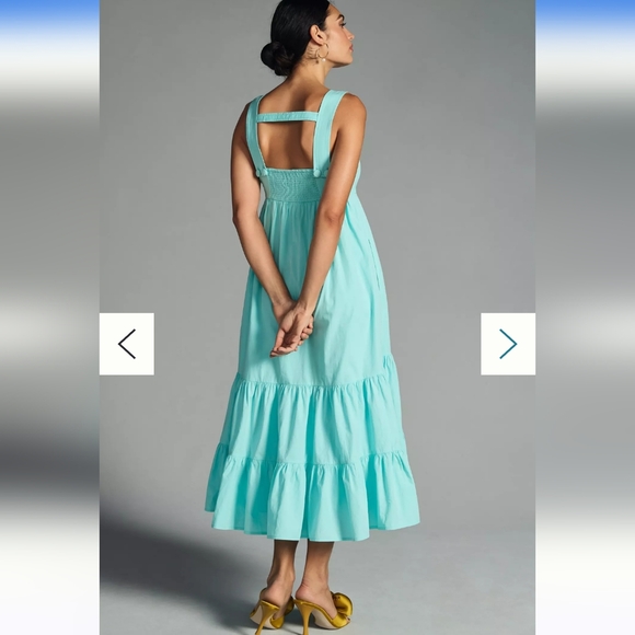 ANTHROPOLOGIE SQUARE NECK TIERED DRESS - Picture 2 of 6